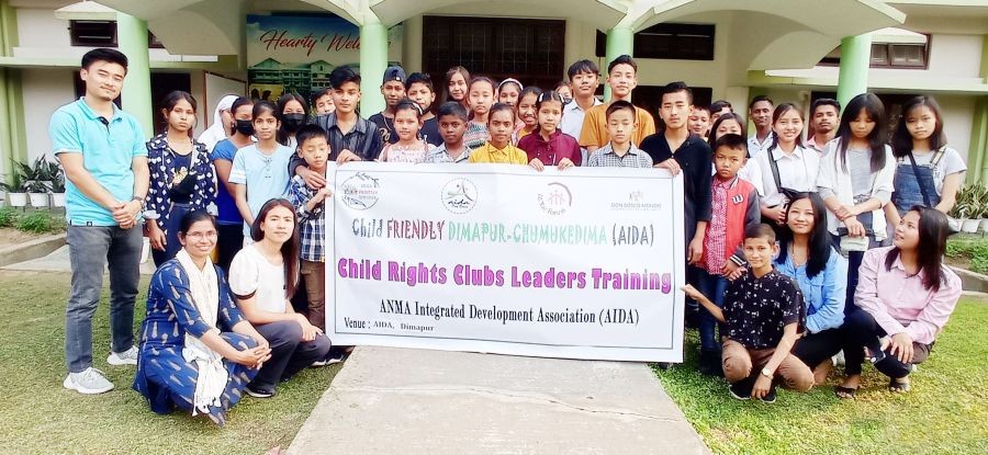 Child Friendly Dimapur-AIDA, Don Bosco organised a one-day leadership training programme for the Child Rights Club Leaders at the AIDA conference hall, Dimapur.